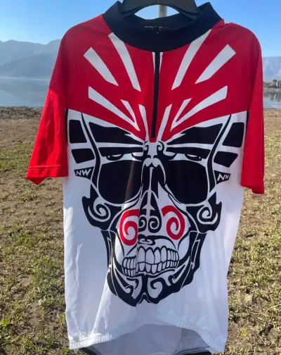 Polera ciclismo diseño tribal - miniatura 1