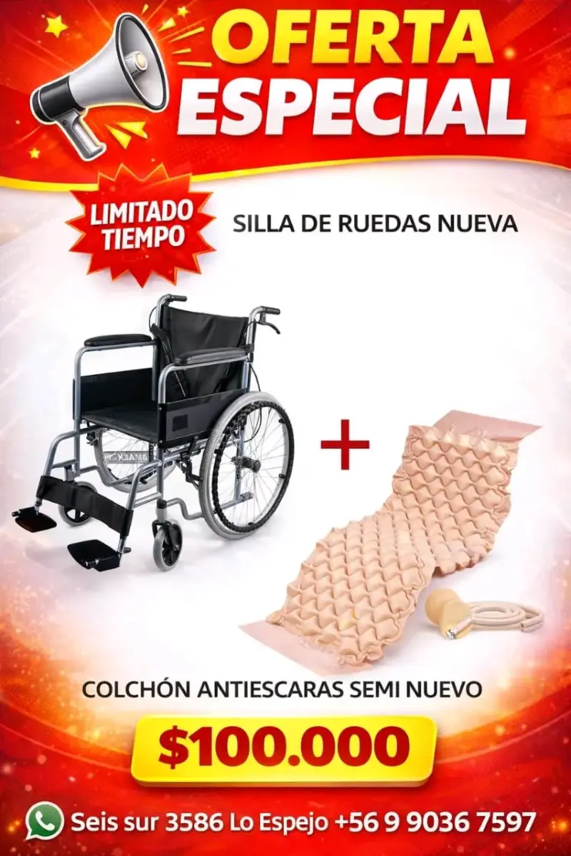 Silla de ruedas + colchón