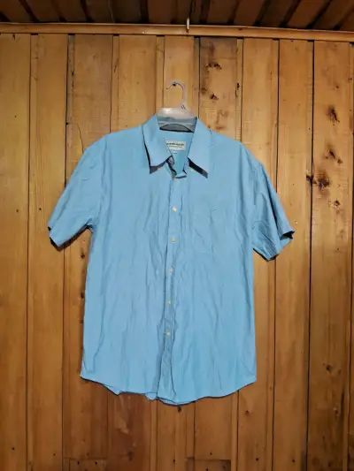 Camisa celeste manga corta - miniatura 1