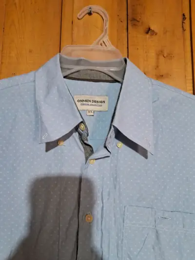 Camisa celeste manga corta - miniatura 2