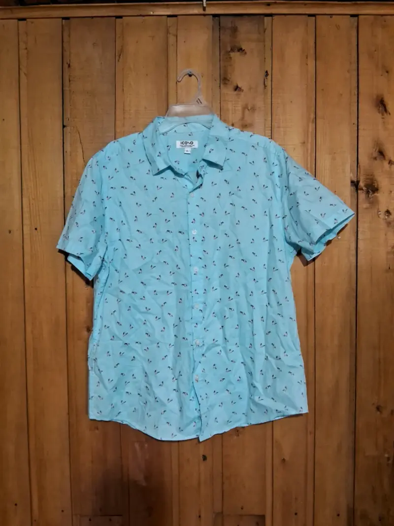 Camisa celeste palomas - 1