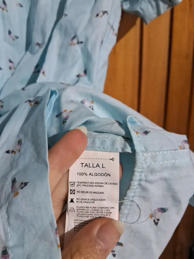 Camisa celeste palomas - 3
