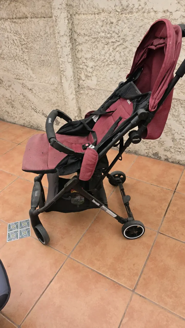Coche de Paseo Infantil Rojo - 3