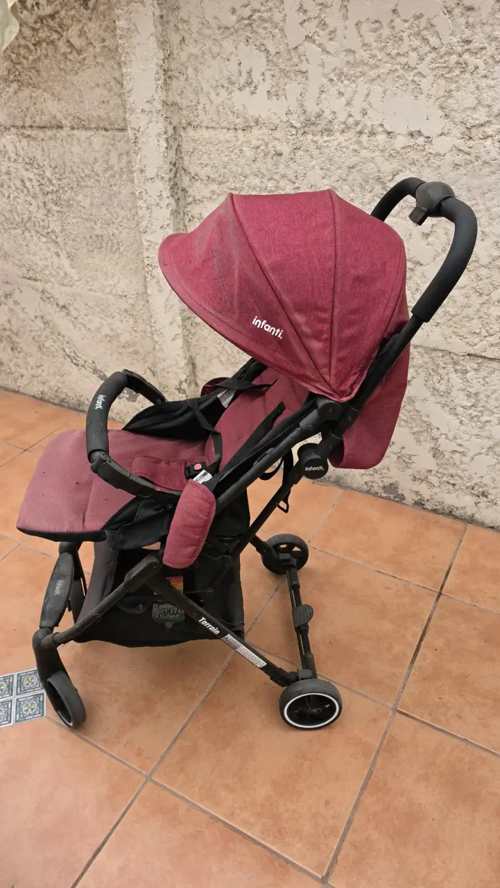 Coche de Paseo Infantil Rojo - 4