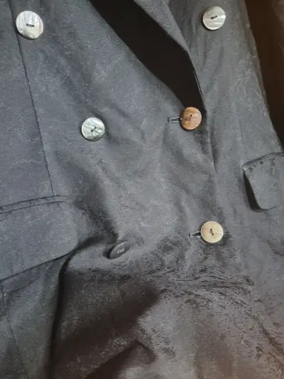 Blazer negro vintage - miniatura 3