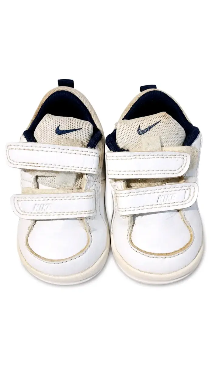 Zapatillas bebé Nike blancas 8cm (17 europeo) - 1