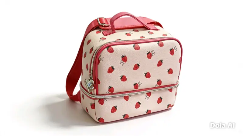 Cartera estampada de frutillas - 2
