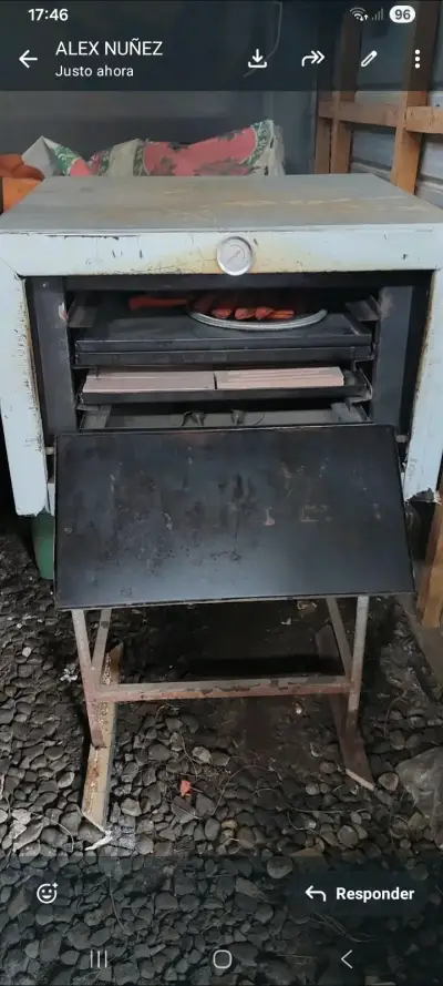Parrilla a carbón con termómetro - miniatura 1