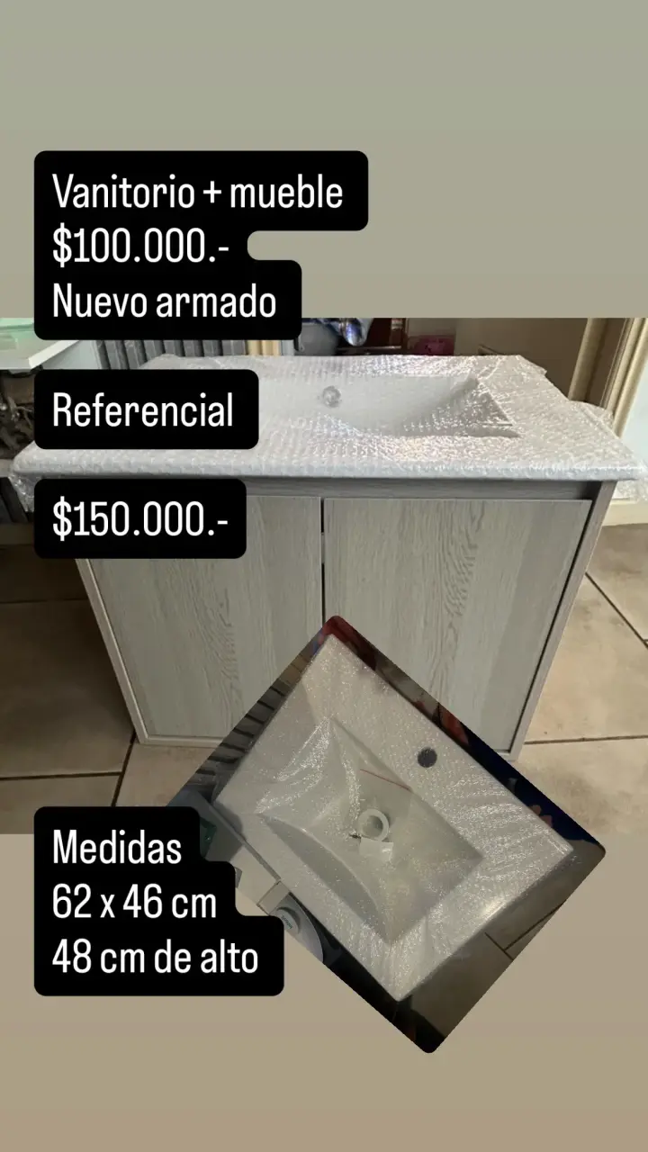 Vanitorio con mueble nuevo