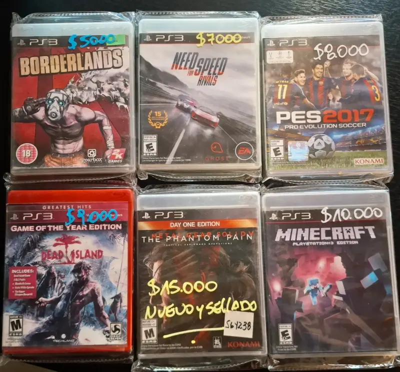 Colección de juegos PS3 usados