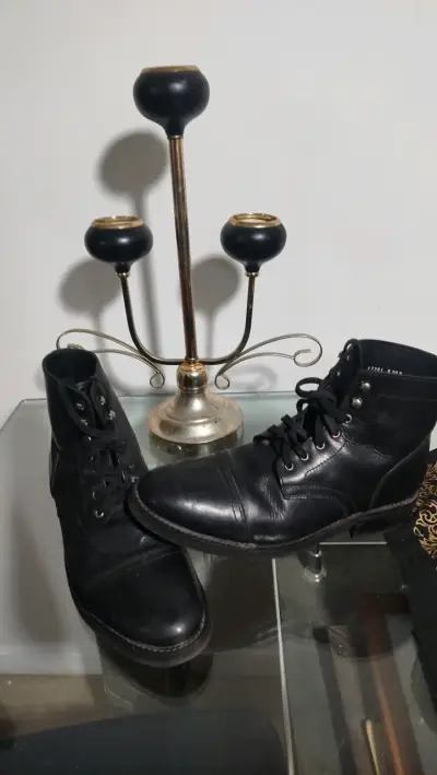 Botines negros de cuero - miniatura 2