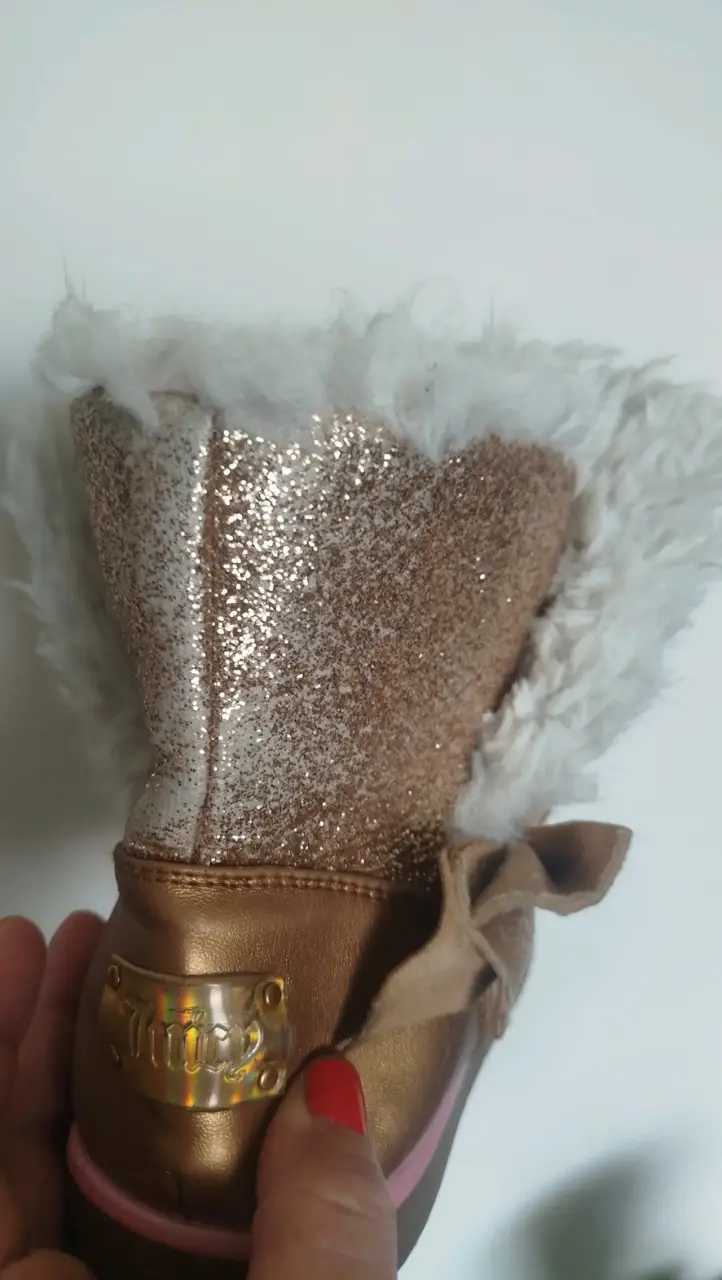 Botas doradas con peluche Juicy - 1