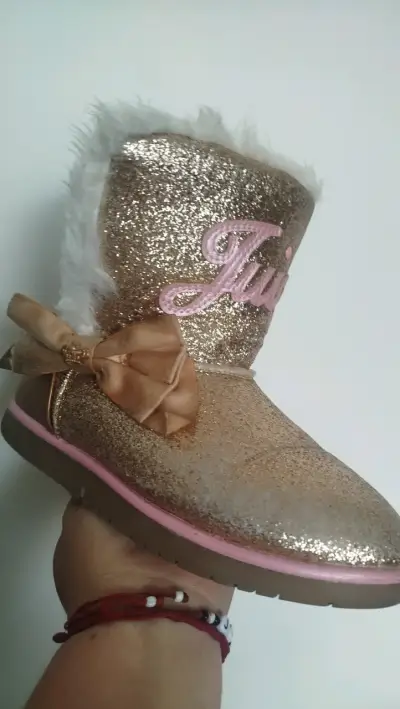 Botas doradas con peluche Juicy - miniatura 2