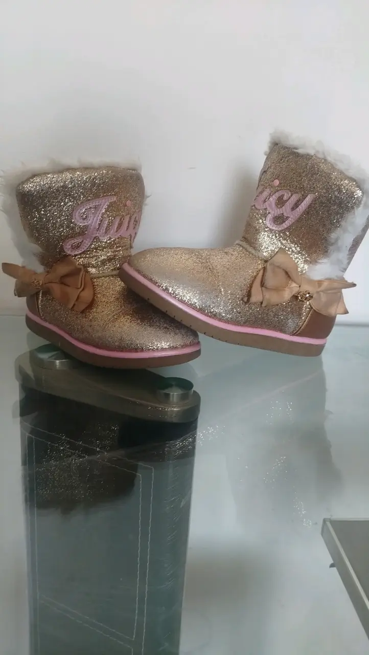 Botas doradas con peluche Juicy - 4