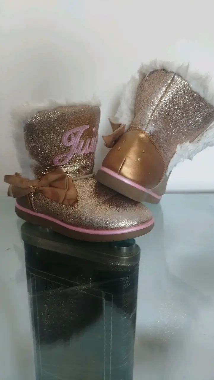 Botas doradas con peluche Juicy - 5