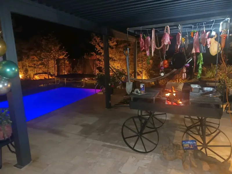 Parrilla asador móvil fogón domo - 6