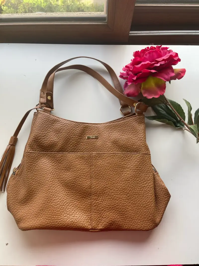 Cartera de cuero marrón - 1