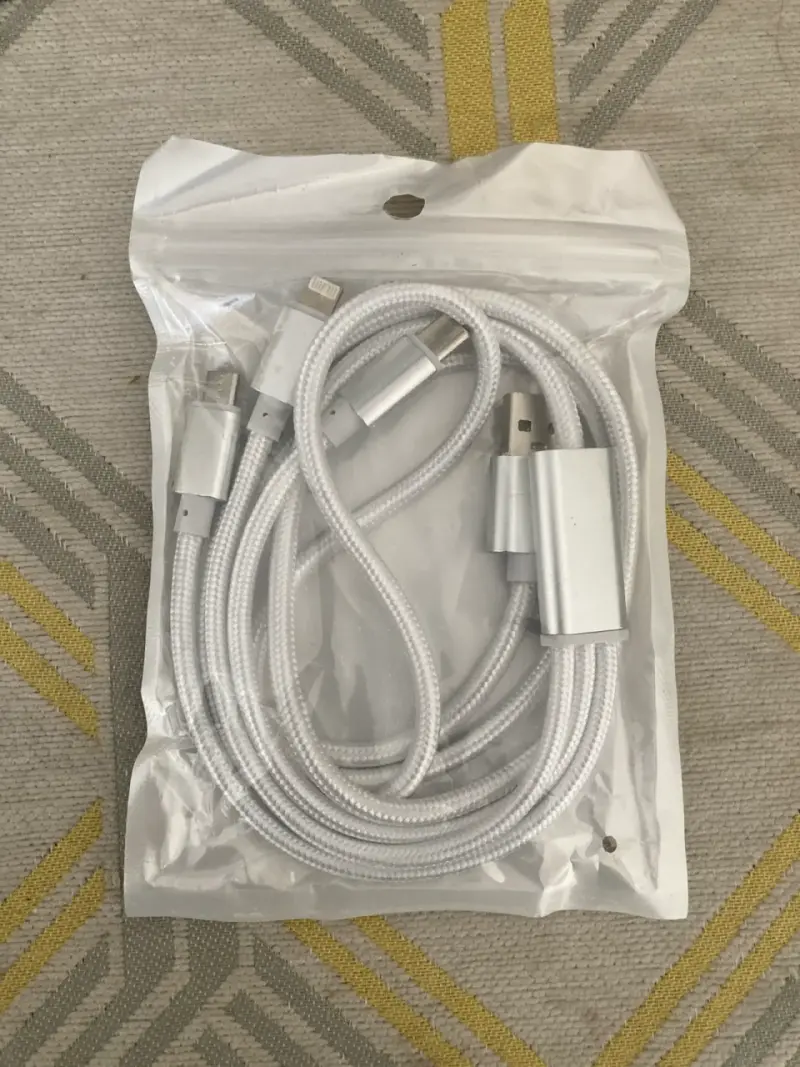 Cable de carga USB trenzado