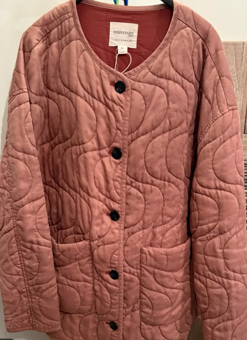 Chaqueta acolchada rosada XL - 2