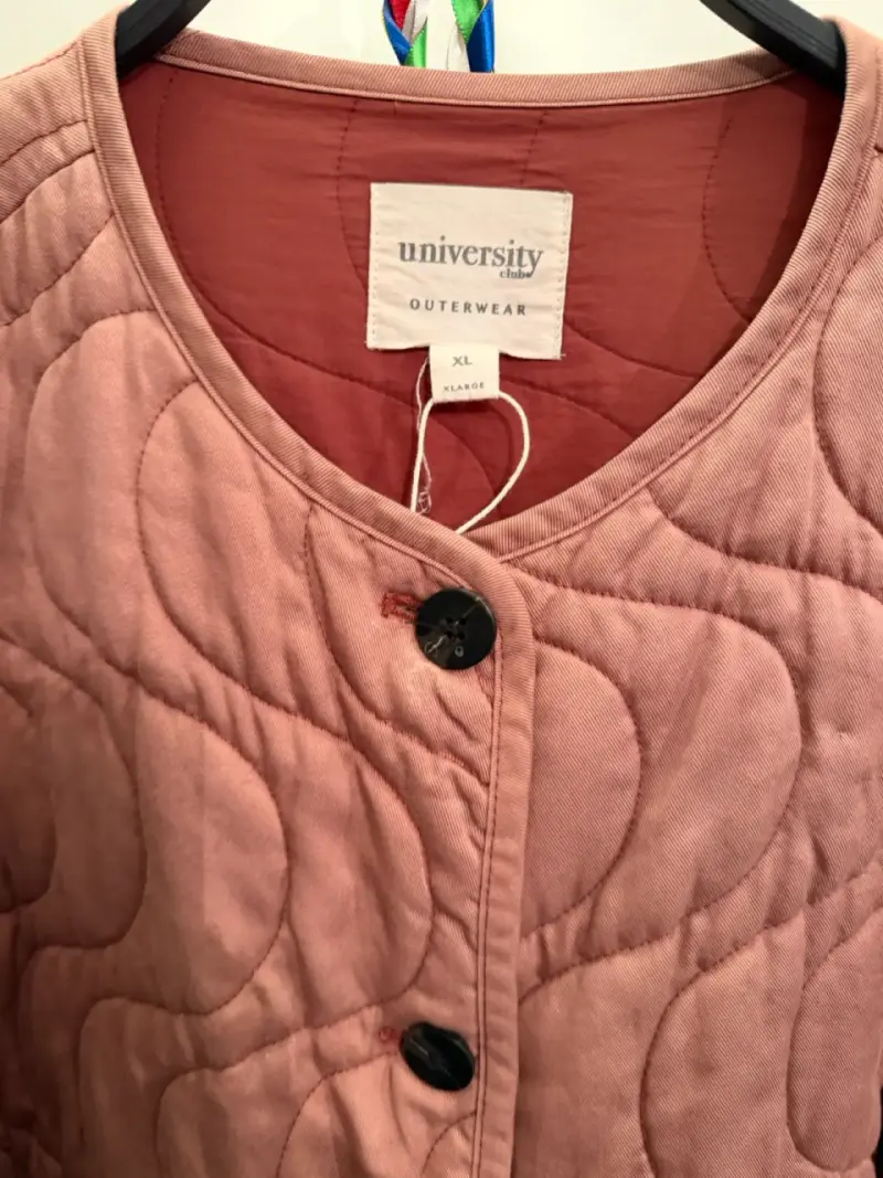 Chaqueta acolchada rosada XL - 3