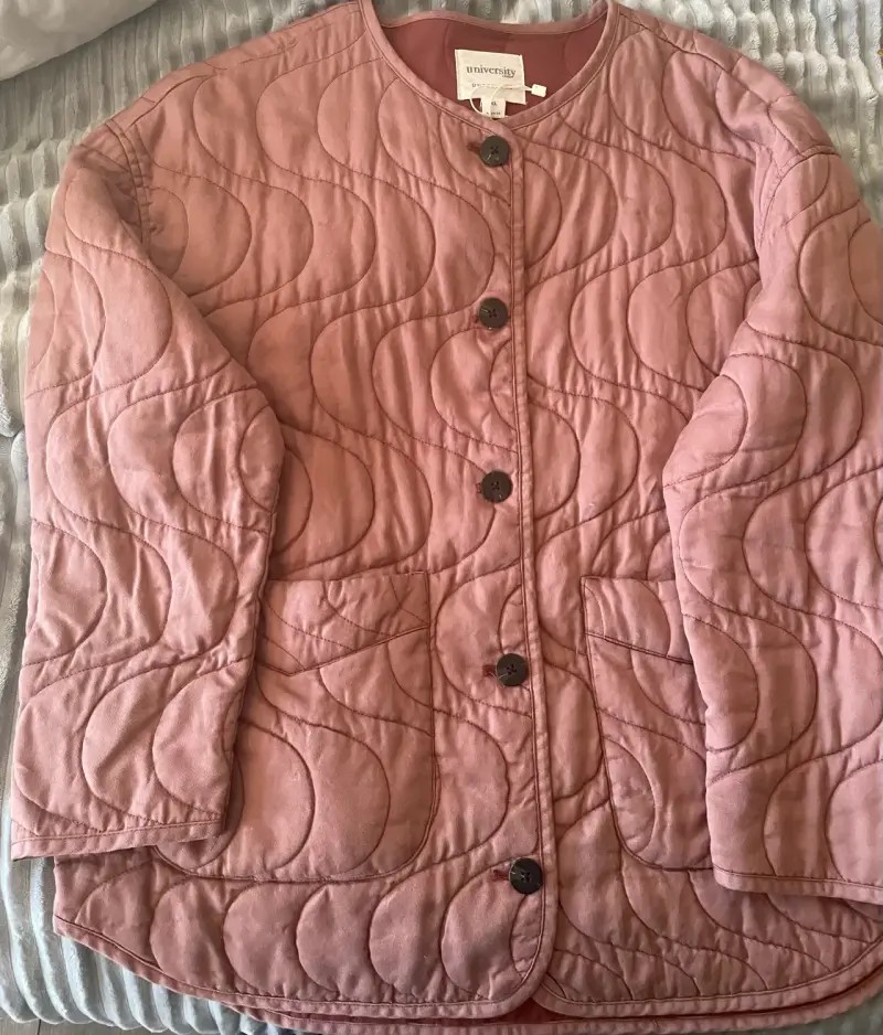 Chaqueta acolchada rosada XL - 4