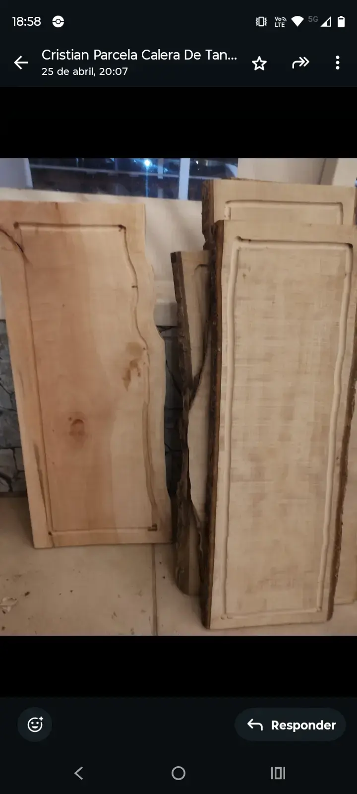 Tablas de madera natural