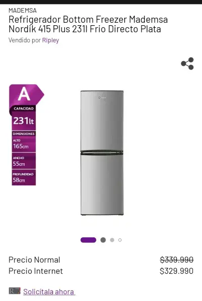 Refrigerador dos puertas en buen estado - miniatura 5