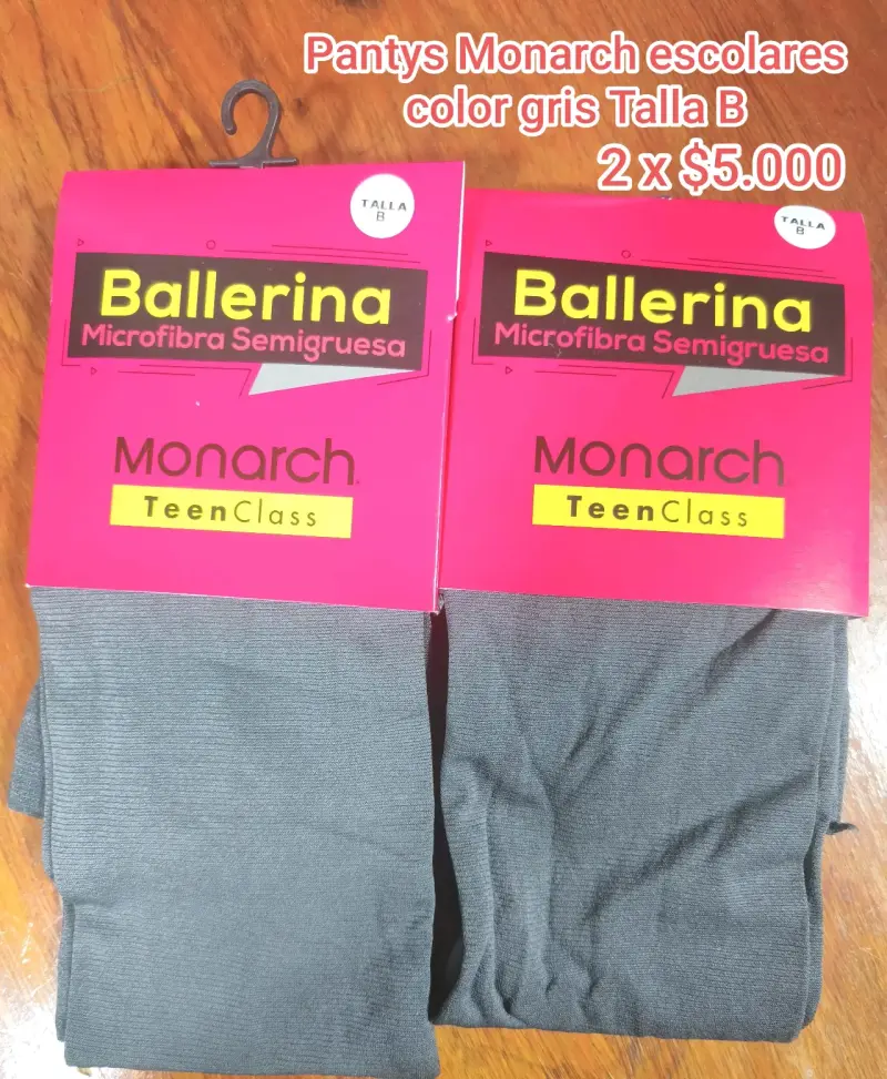 Pack 2 pantys grises Monarch