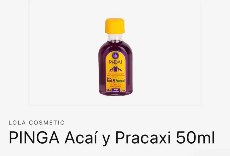 Aceite Acai y Pracaxi 50ml