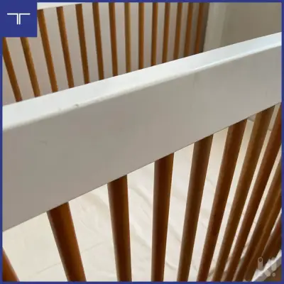 Cuna de madera color blanco - miniatura 3