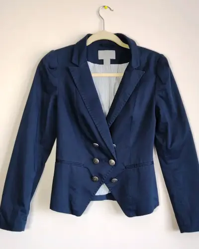 Blazer H&M Azul Marino 36 - miniatura 1