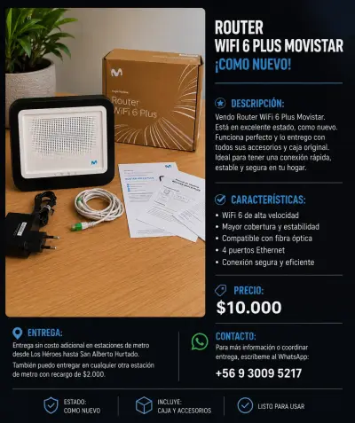 Router WiFi 6 Plus Movistar - miniatura 1