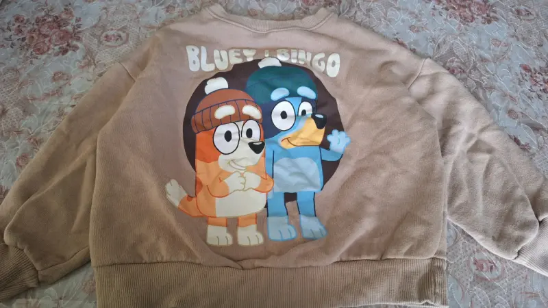 Polerón Bluey y Bingo beige - 2