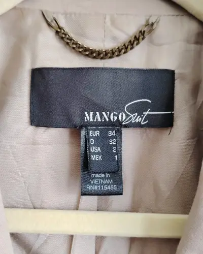 Blazer Mango Beige 34 - miniatura 3