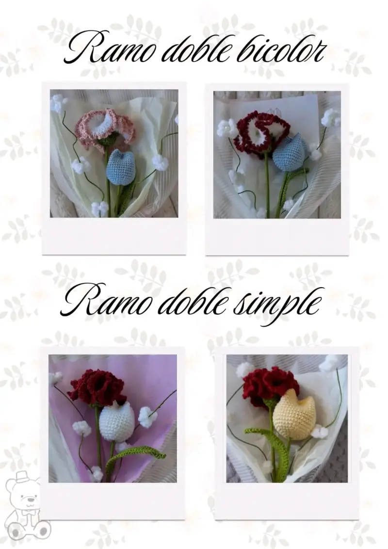 Flores a crochet - 3