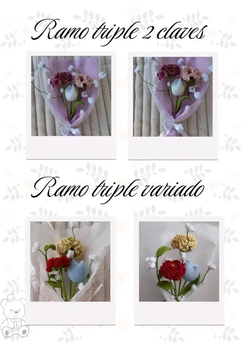 Flores a crochet - 4