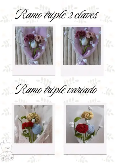 Flores a crochet - miniatura 4
