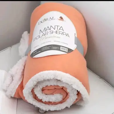 Manta Polar Sherpa Beige - miniatura 3