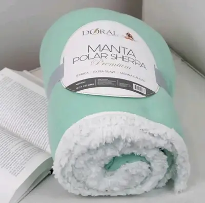 Manta Polar Sherpa Beige - miniatura 4