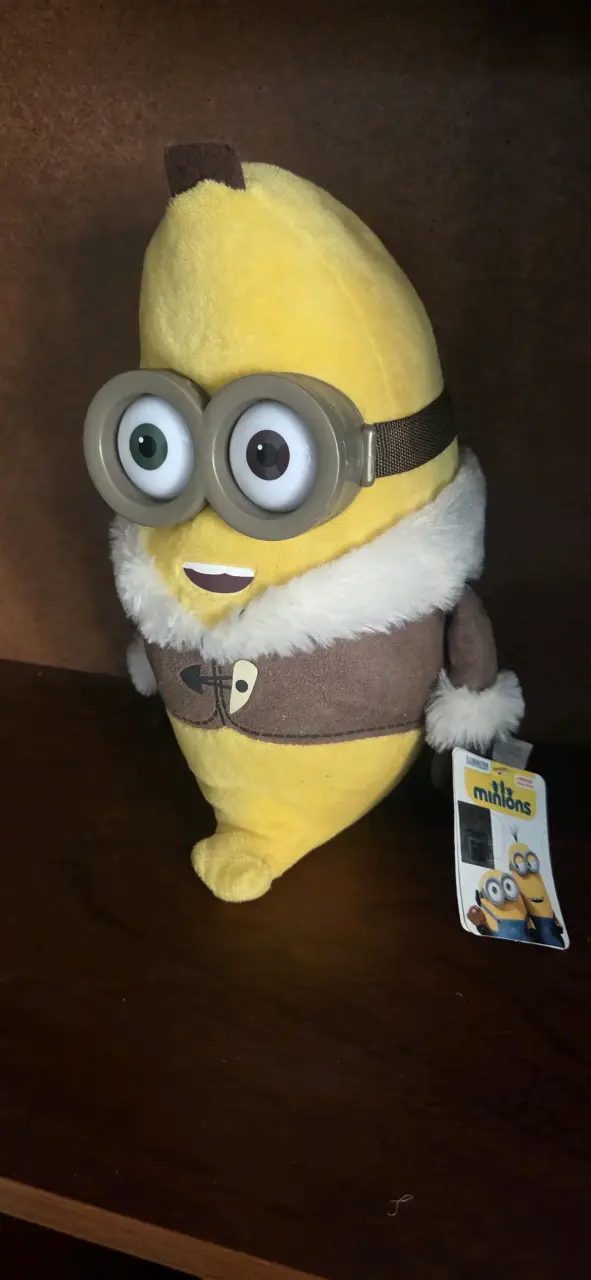 Peluche Minion con abrigo