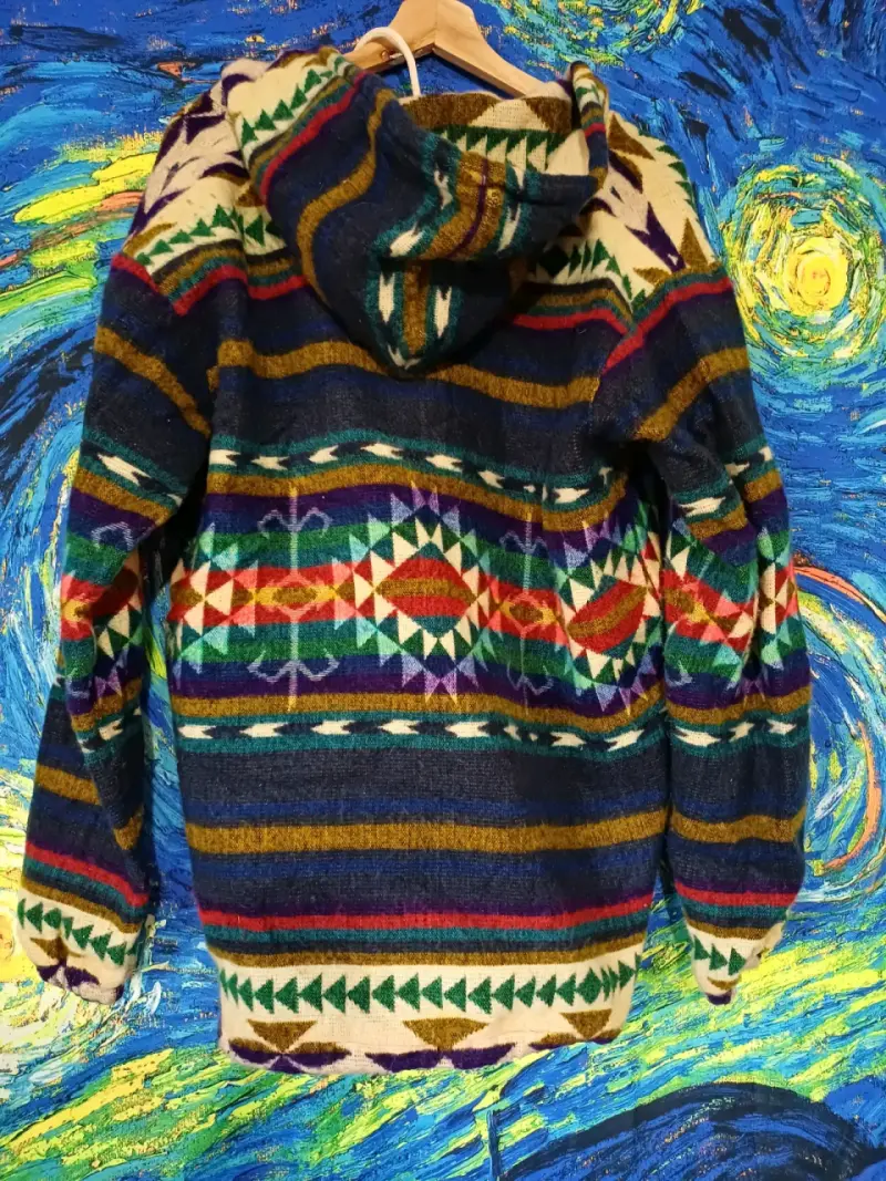 Chaqueta étnica con capucha - 2