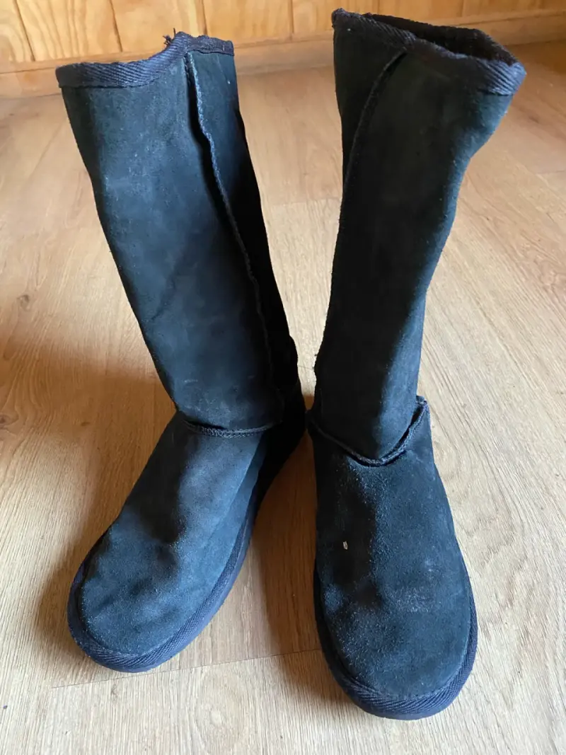 Botas negras de gamuza - 1
