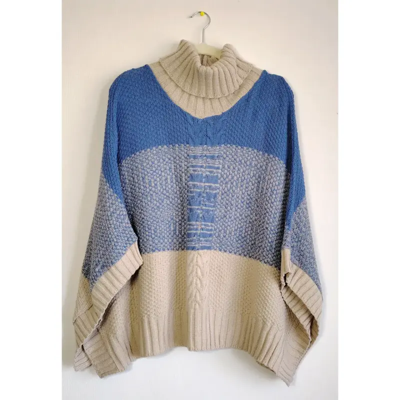 Sweater Beige/Azul University Club S/M - 1