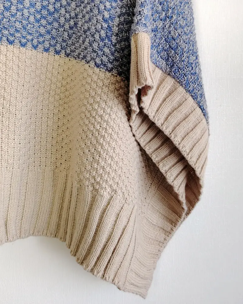 Sweater Beige/Azul University Club S/M - 3