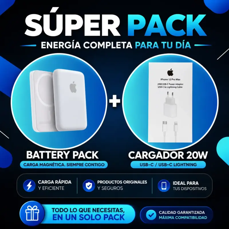 Paquete batería y cargador 20W - 1