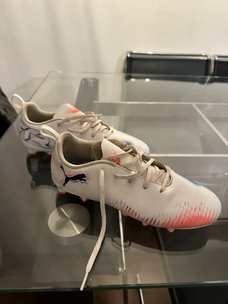 Zapatillas de fútbol Puma blancas - 1