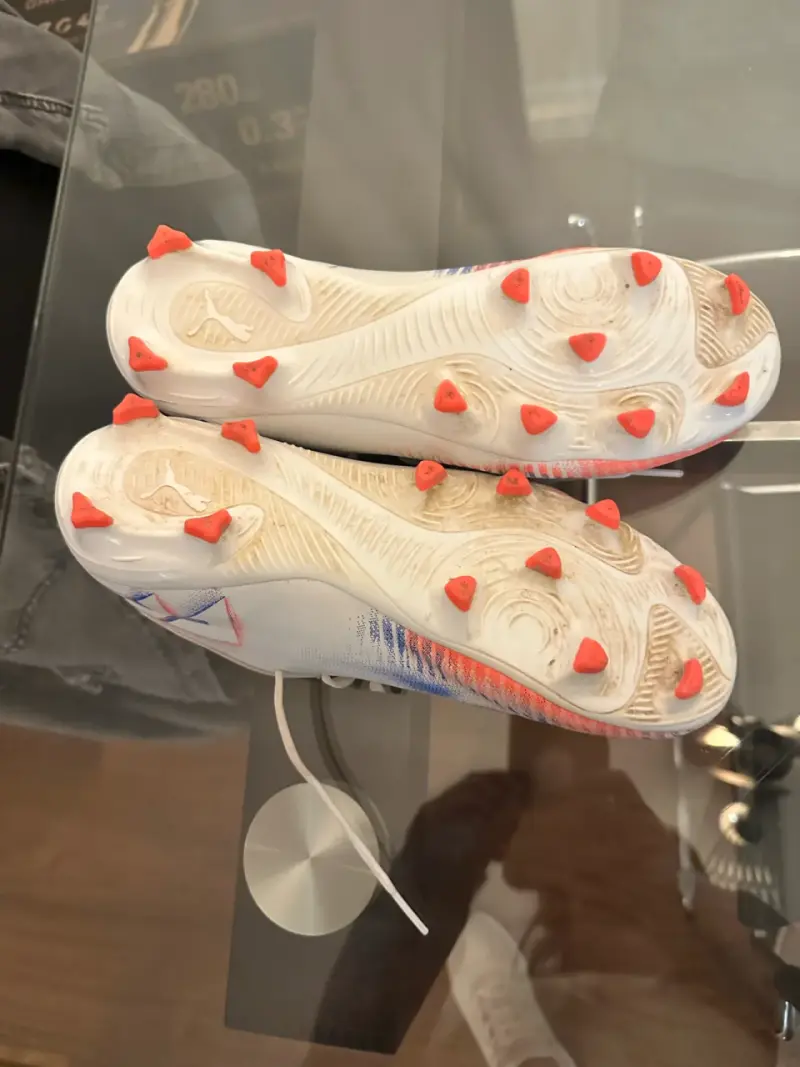 Zapatillas de fútbol Puma blancas - 2