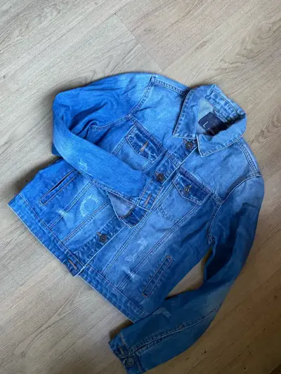 Chaqueta de mezclilla azul - miniatura 3