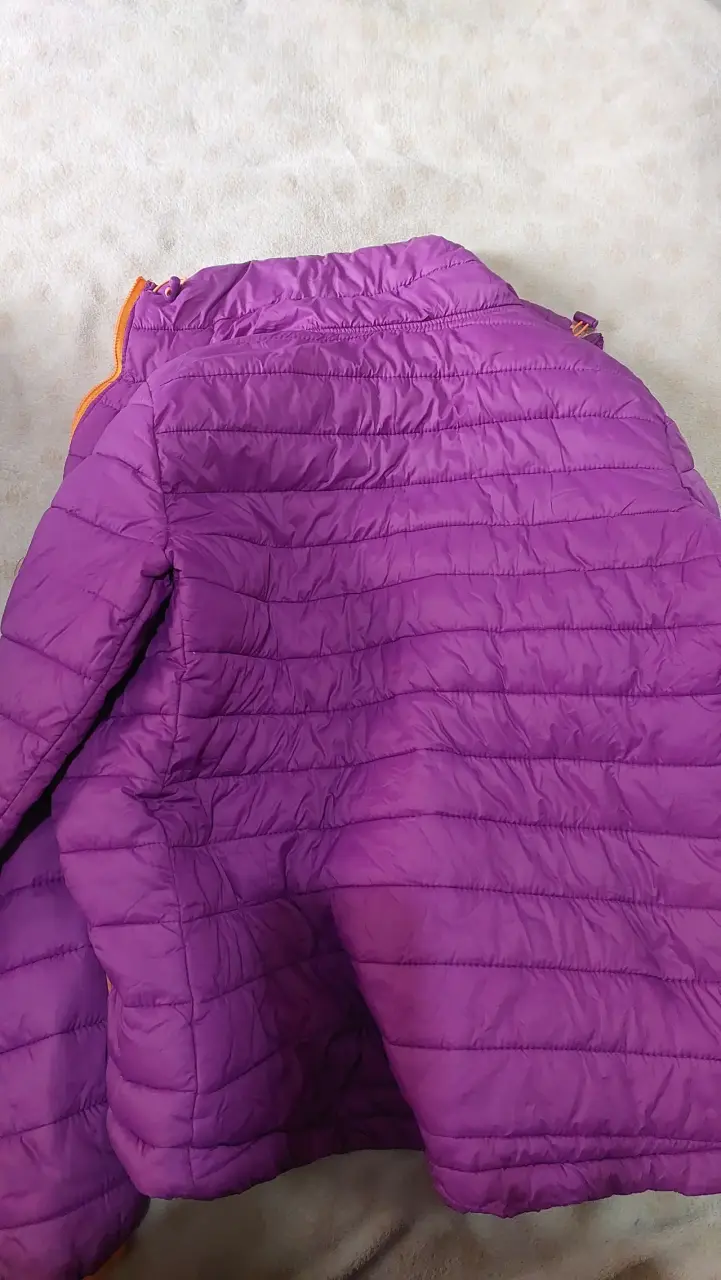 Chaqueta acolchada morada mujer - 2
