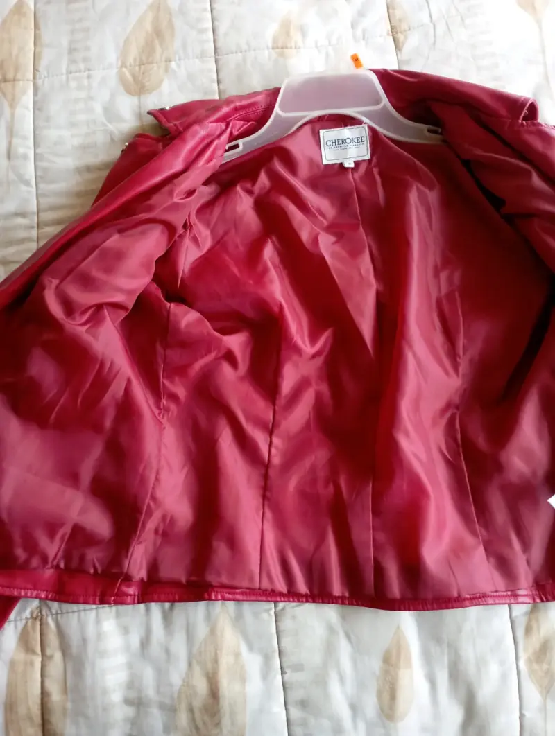 Chaqueta de cuero roja - 2
